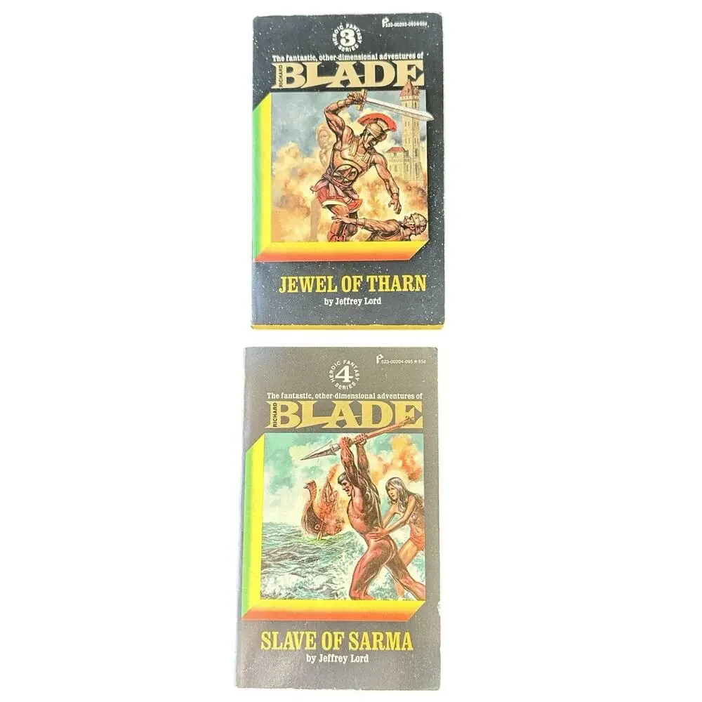 RICHARD BLADE Vintage Paperback Books #3-4 by Jeffrey Lord